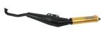 Auspuff Biturbo schwarz Gold 25mm